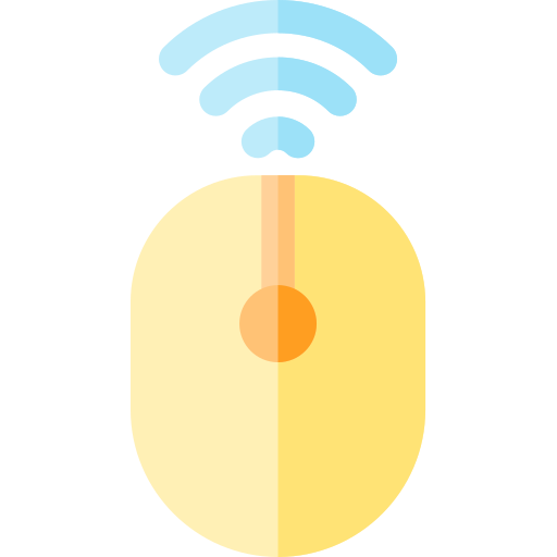 Wireless mouse Basic Rounded Flat icon