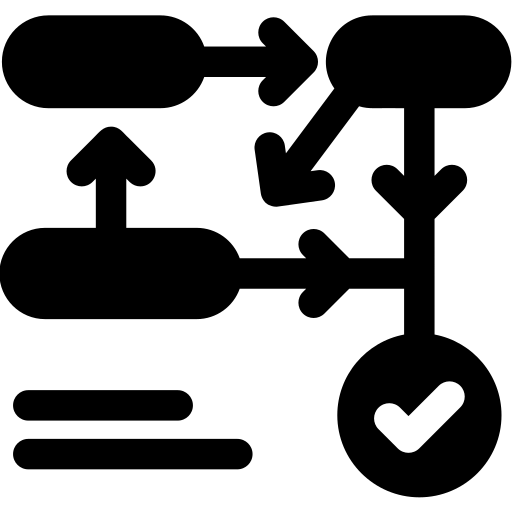 diagramma di flusso Basic Rounded Filled icona