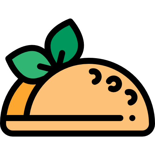 taco Detailed Rounded Lineal color icon