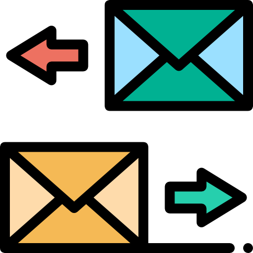 Электронное письмо Detailed Rounded Lineal color иконка