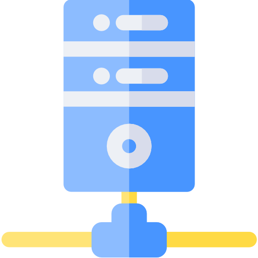serwer Basic Rounded Flat ikona