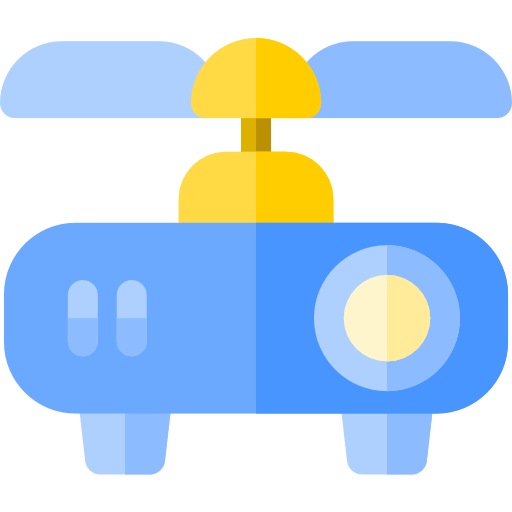 drone Basic Rounded Flat icoon
