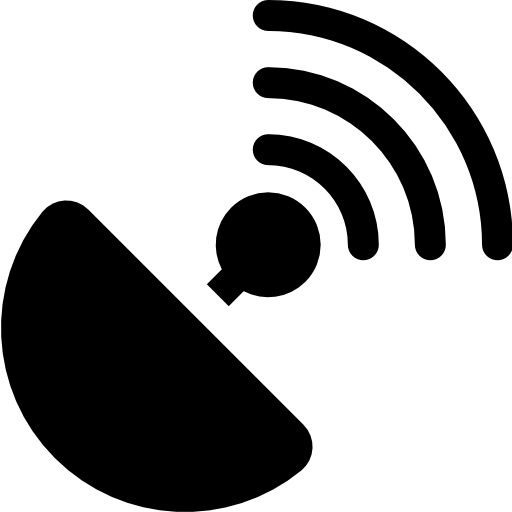satélite Basic Rounded Filled icono