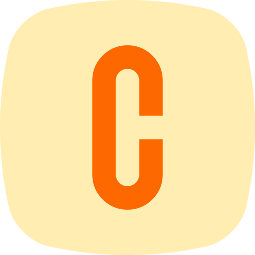 Letter c Generic color fill icon