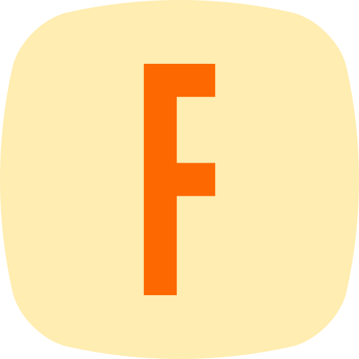 lettera f Generic color fill icona