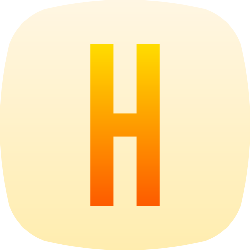 lettera h Generic gradient fill icona