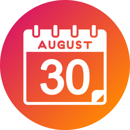agosto Generic gradient fill icono