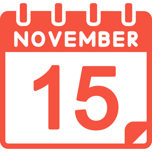 15. november Generic color fill icon