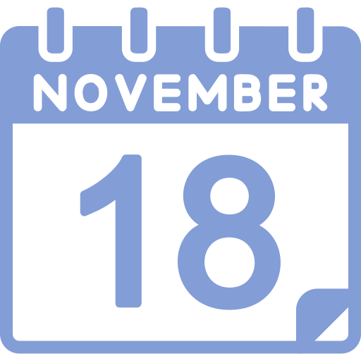 November Generic color fill icon