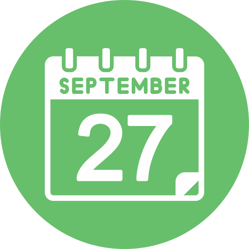September Generic color fill icon