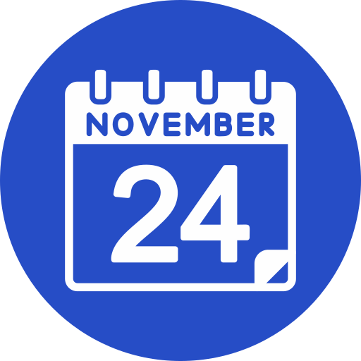 November Generic color fill icon