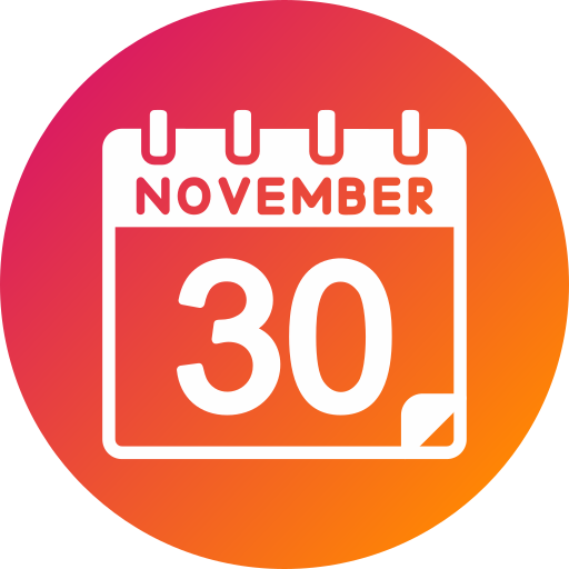 November Generic gradient fill icon