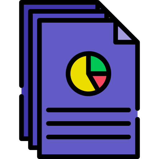 レポート分析 Generic color lineal-color icon