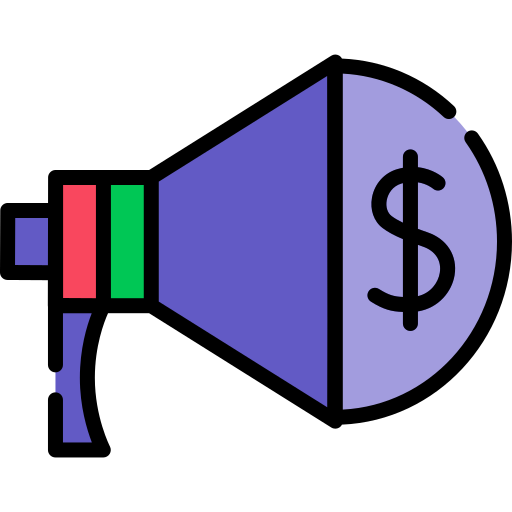 bullhorn sprzedaży Generic color lineal-color ikona