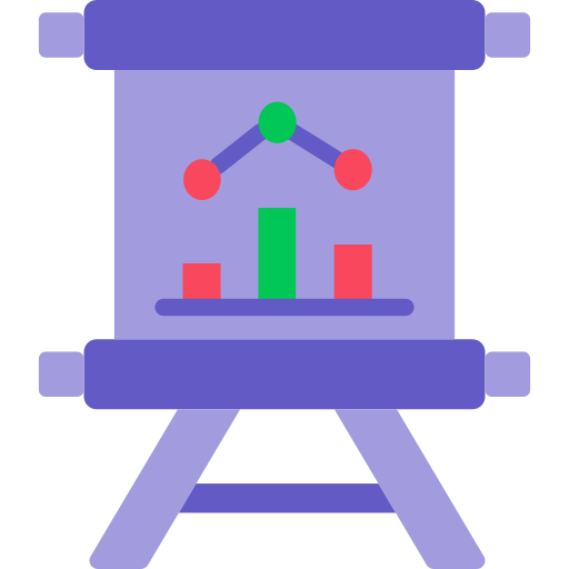 Presentation board Generic color fill icon