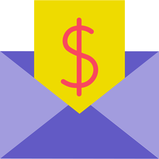 メールの添付ファイル Generic color fill icon