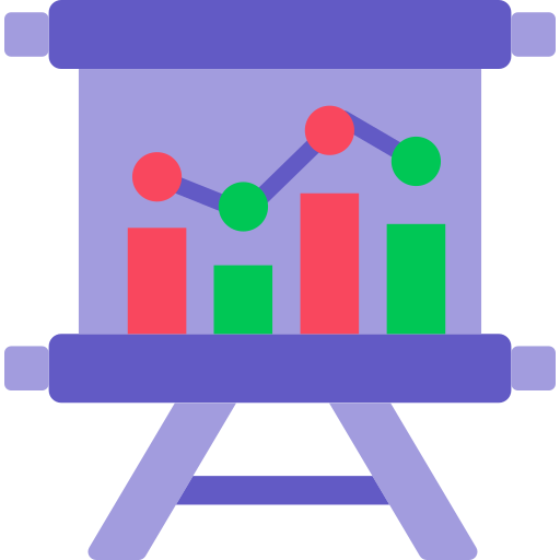 Presentation board Generic color fill icon