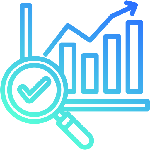 analyse Generic gradient outline Icône