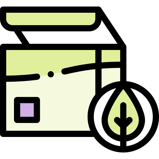 Tea box Detailed Rounded Lineal color icon