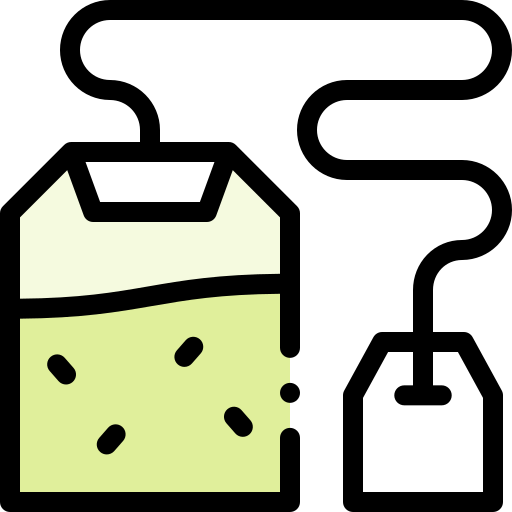 Tea bag Detailed Rounded Lineal color icon
