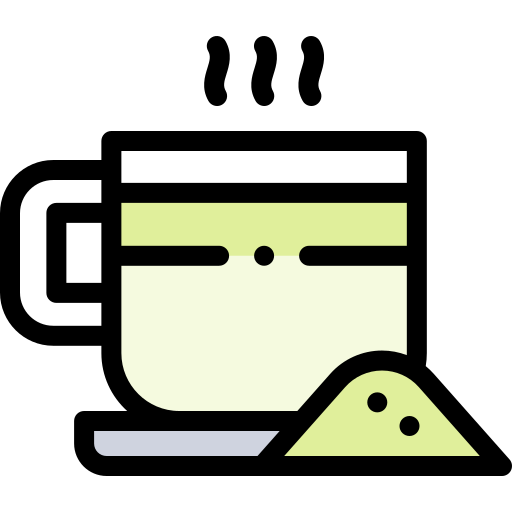 Matcha latte Detailed Rounded Lineal color icon