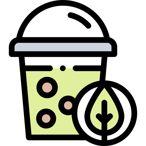 Bubble tea Detailed Rounded Lineal color icon
