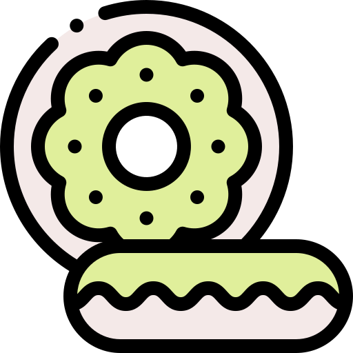 Doughnut Detailed Rounded Lineal color icon
