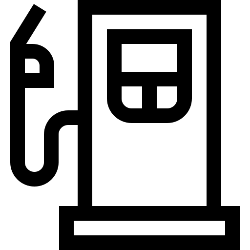 benzinepomp Basic Straight Lineal icoon