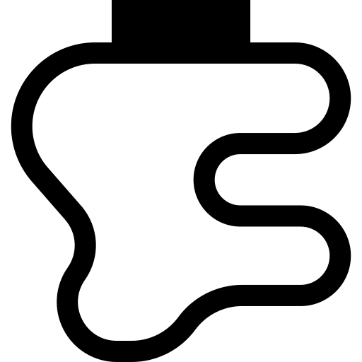 circuit Basic Straight Filled Icône