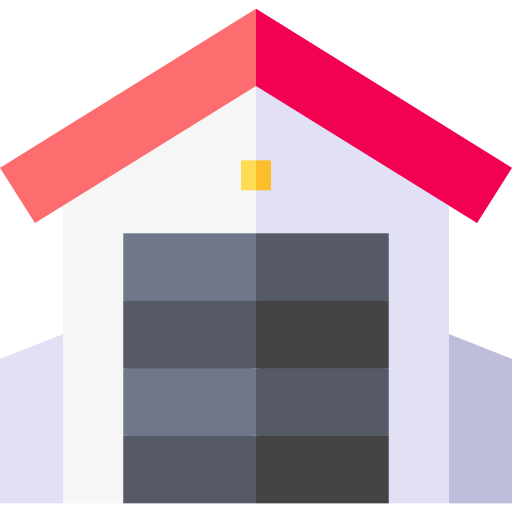 garage Basic Straight Flat icoon