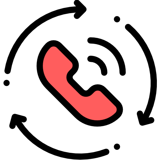 Телефонный звонок Detailed Rounded Lineal color иконка
