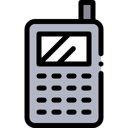 携帯電話 Detailed Rounded Lineal color icon