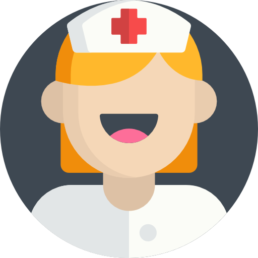 pielęgniarka Detailed Flat Circular Flat ikona