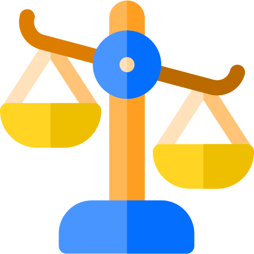 balansować Basic Rounded Flat ikona