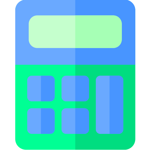 電卓 Basic Rounded Flat icon