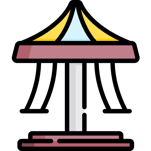 columpio Kawaii Lineal color icono