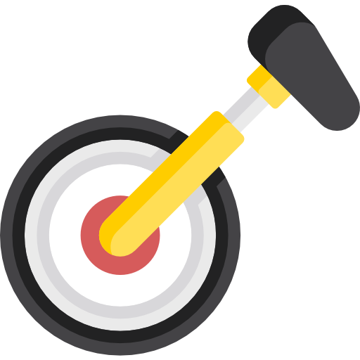Unicycle Kawaii Flat icon