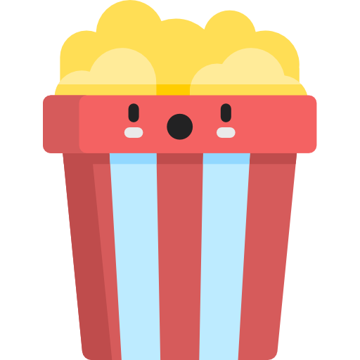 Popcorn Kawaii Flat icon