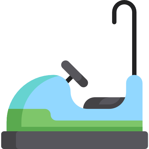 Bumper car Kawaii Flat icon