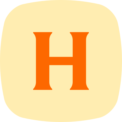 Letter h Generic color fill icon