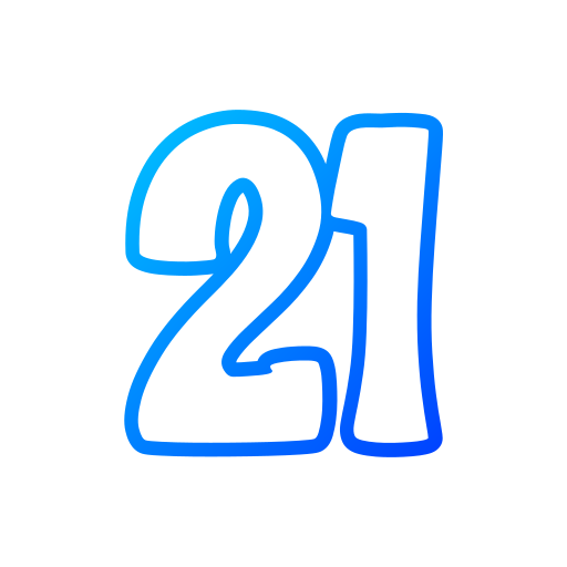 nummer 21 Generic gradient outline icon