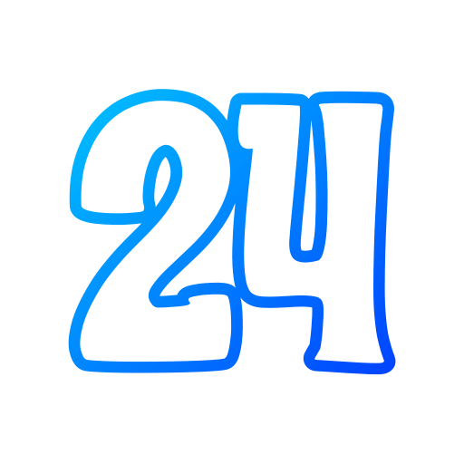 nummer 24 Generic gradient outline icon
