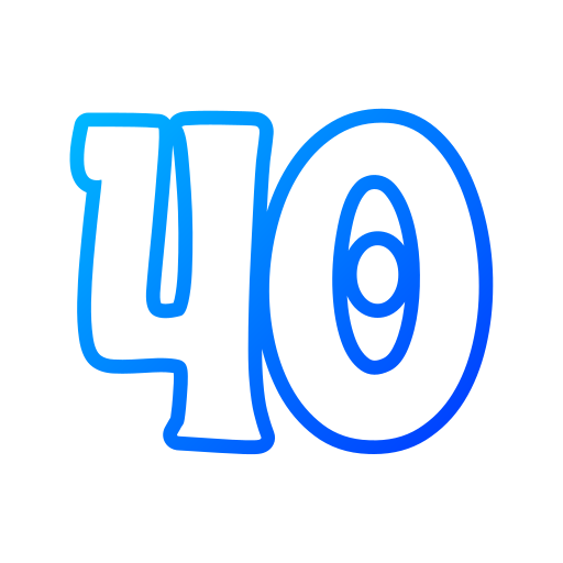 40 Generic gradient outline icon