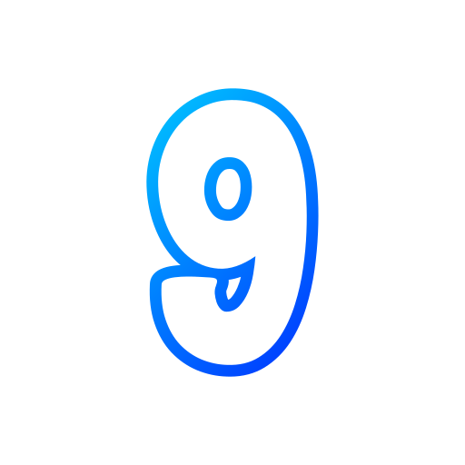 9번 Generic gradient outline icon