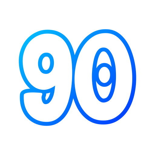 90 Generic gradient outline icona