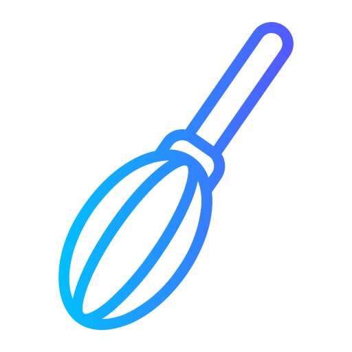 Whisk Generic gradient outline icon