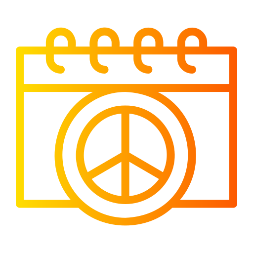 International day of peace Generic gradient outline icon