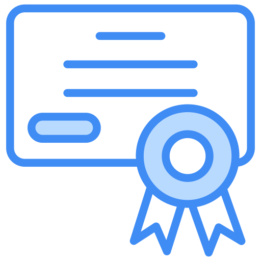 Certficate Generic color lineal-color icon