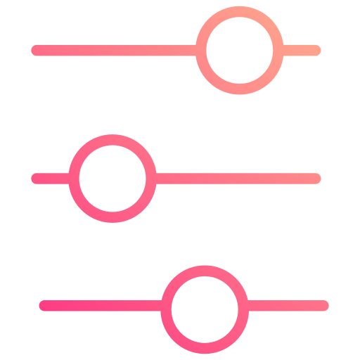 コントロール Generic gradient outline icon