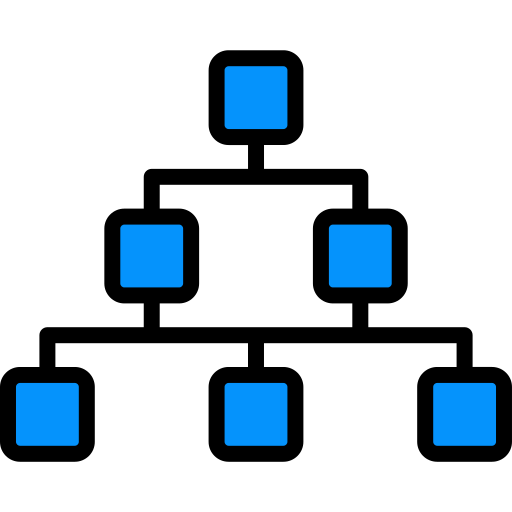 Иерархия Generic color lineal-color иконка